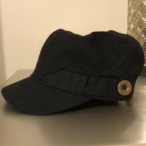 Black Military Style Cap